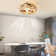 19.7" Modern Black Metal Frame Caged Ceiling Fans With Lights And 6 Speeds Reversible Motor Remote