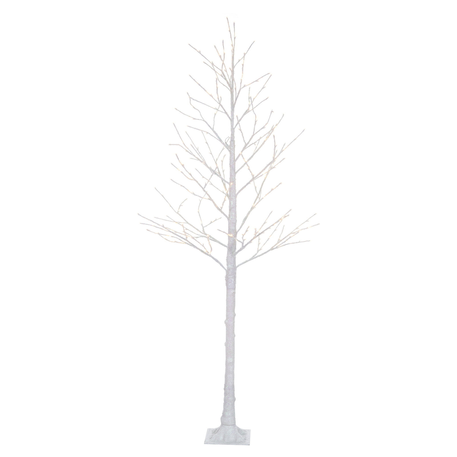 White Pre-Lit Christmas Tree, 8' H