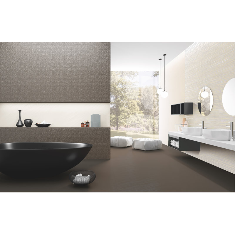 11" x 39" Ceramic Tile, Brown