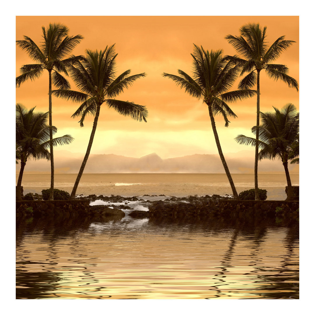 Caribbean Sunset I 2.88m x 2.88m Textured Matte Peel & Stick Wall Mural