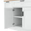 Buffet de cuisine multifonctionnel avec table de salle à manger extensible, armoire de rangement avec support coulissant à 3 niveaux-891597871