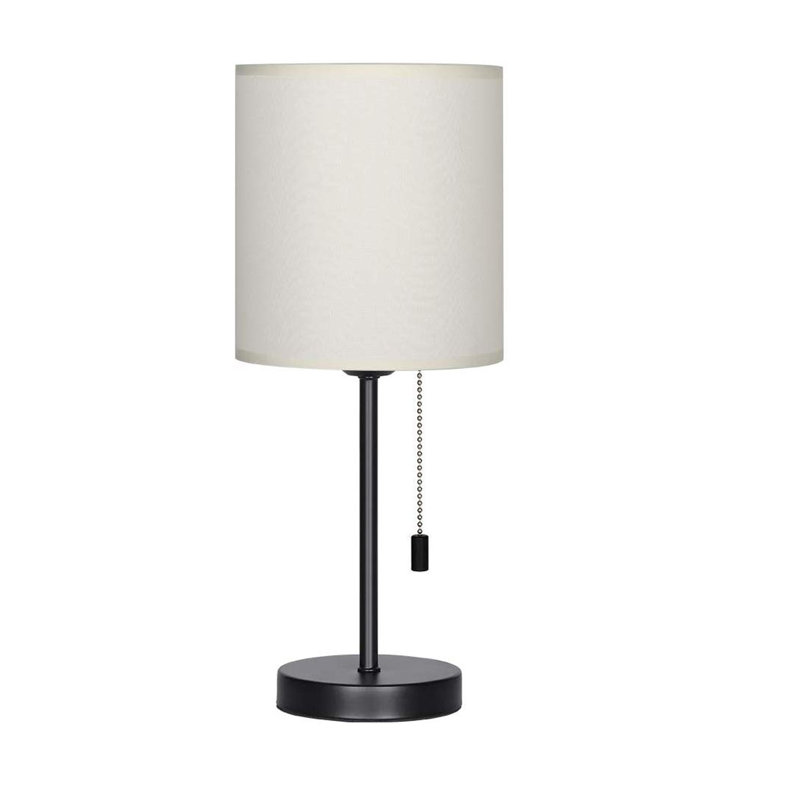 Metal Table Lamp, Beige
