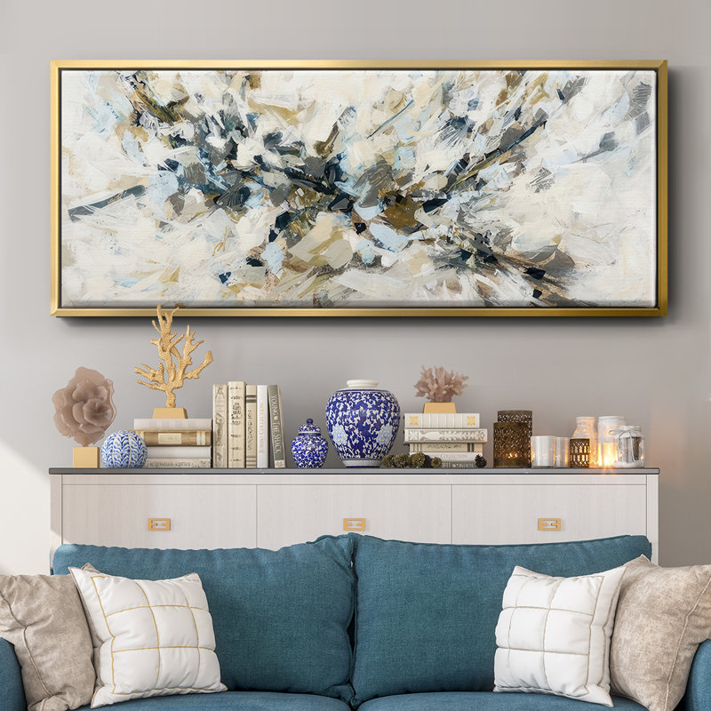 Rising Falcon - Framed Canvas, 24" H x 60" W