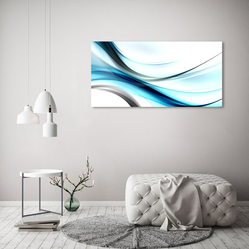 Waves Abstraction - Wrapped Canvas Print
