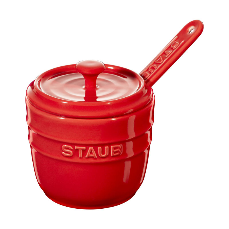 Ceramique 9 cm Ceramic Round Sugar Bowl, Cherry