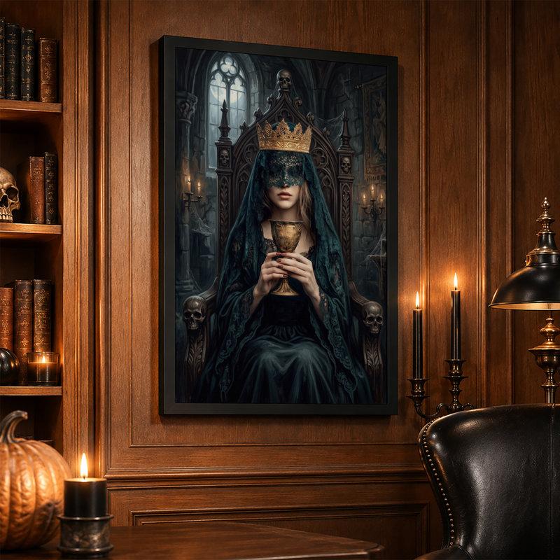 Art gothique sur toile, Halloween gothique, H 36 po x l 24 po
