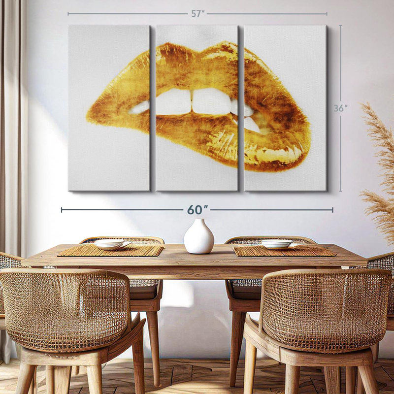 "Luscious Gold" sur toile, H 36 po x l 57 po x P 1,25 po