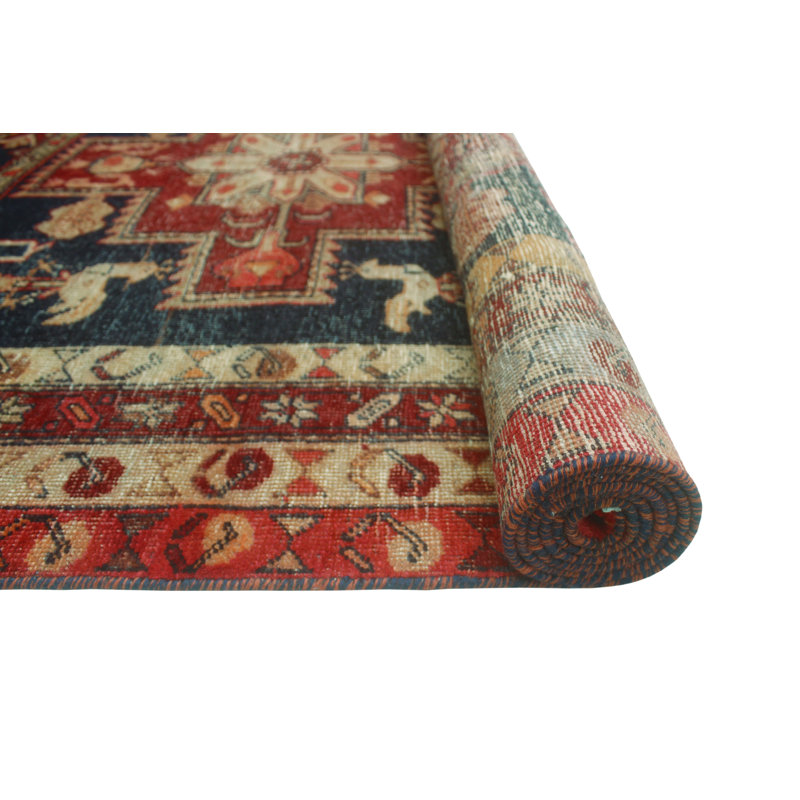Semi-Antique Kojo Red Runner