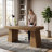 Wolbach 55 Inches Executive Desk with Double Trapezoid Base-166583483