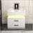 1 Set Nightstand with Adjustable LED Strip Light, 2-drawers, Large Storage Space, Suitable for Bedside Table, Coffee Table, Sofa Side Table or End Table for Study Desk-641660920