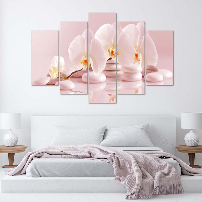Pink Orchid Flower - Wrapped Canvas Print
