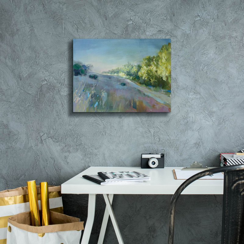  «Sunrise Meadow» par Danhui Nai, art mural sur toile, H 12 po x l 16 po
