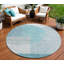 Tapis rond tissé à la machine HomeRoots