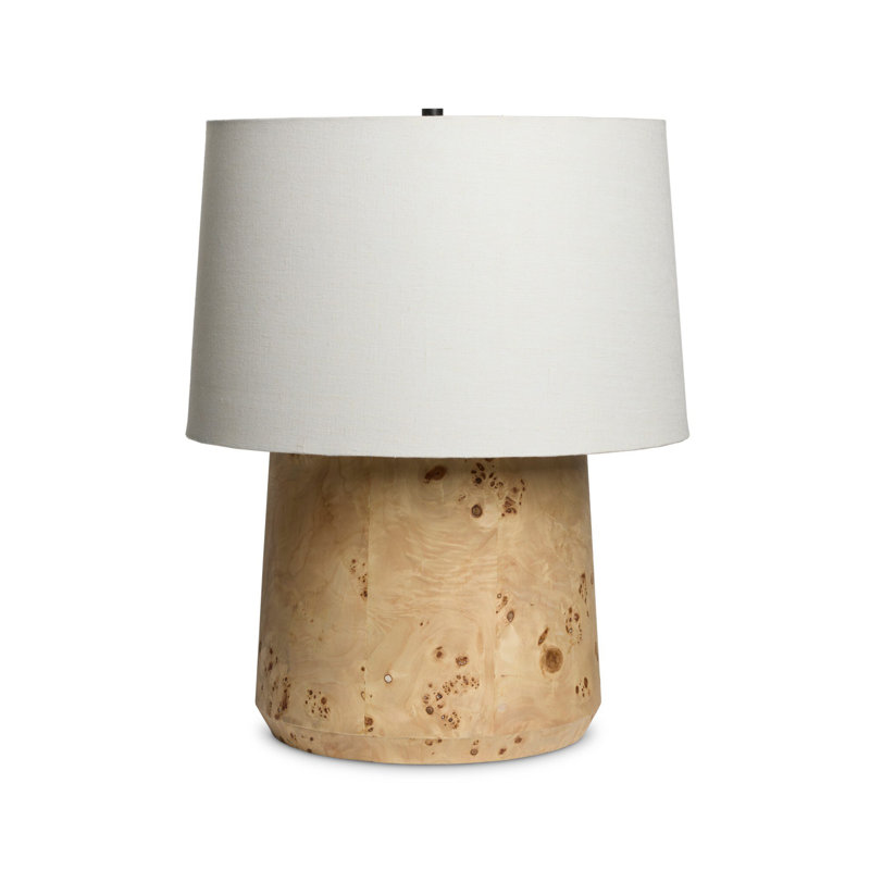Daxton Table Lamp, Dark Brown Mappa Burl