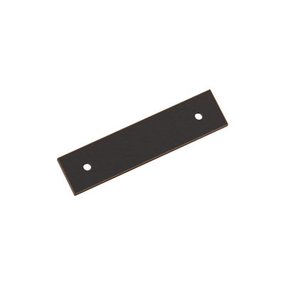Ladera 3 inch (76mm) Center-to-Center Rectangle Oil-Rubbed Bronze Cabinet Pull Backplate