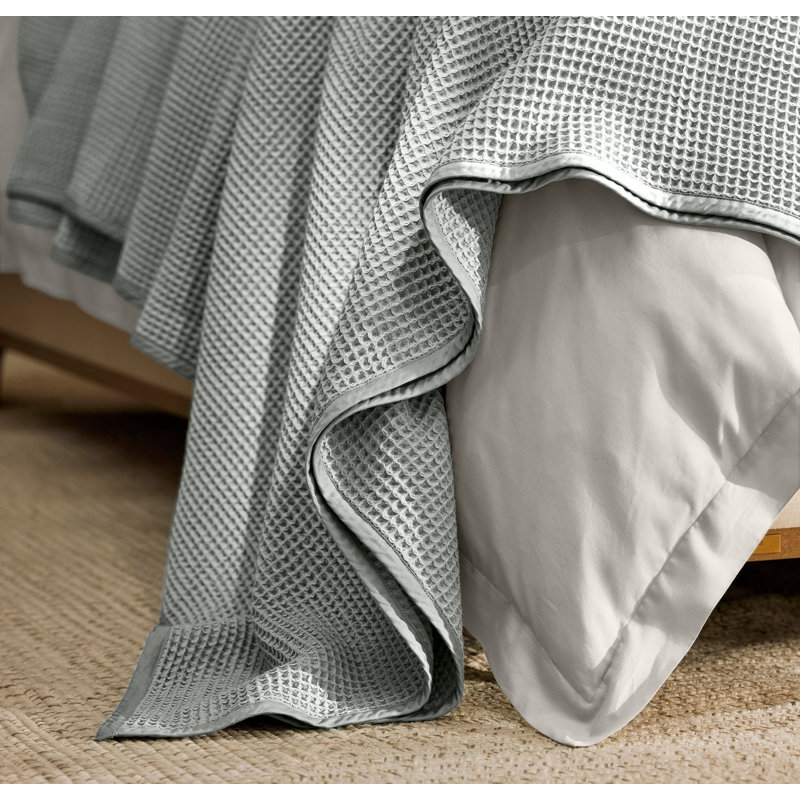 Waffle Bed Blanket, Twin, Shore