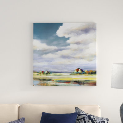 « paysages view ii », peinture sur toile