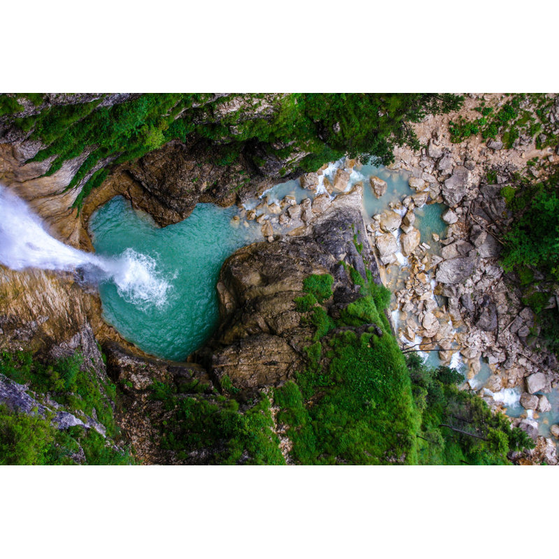 Magical Waterfall by A. Beyersdorff - Wrapped Canvas Print, 30cm H x 46cm W