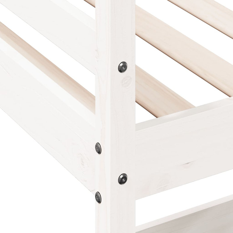 Mirren High Sleepers, White, European Single (90 x 200cm)