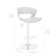 Riggleman Mid-century Swivel Adjustable Height Bar Stool with Open Back in Faux Leather, Wood, Metal