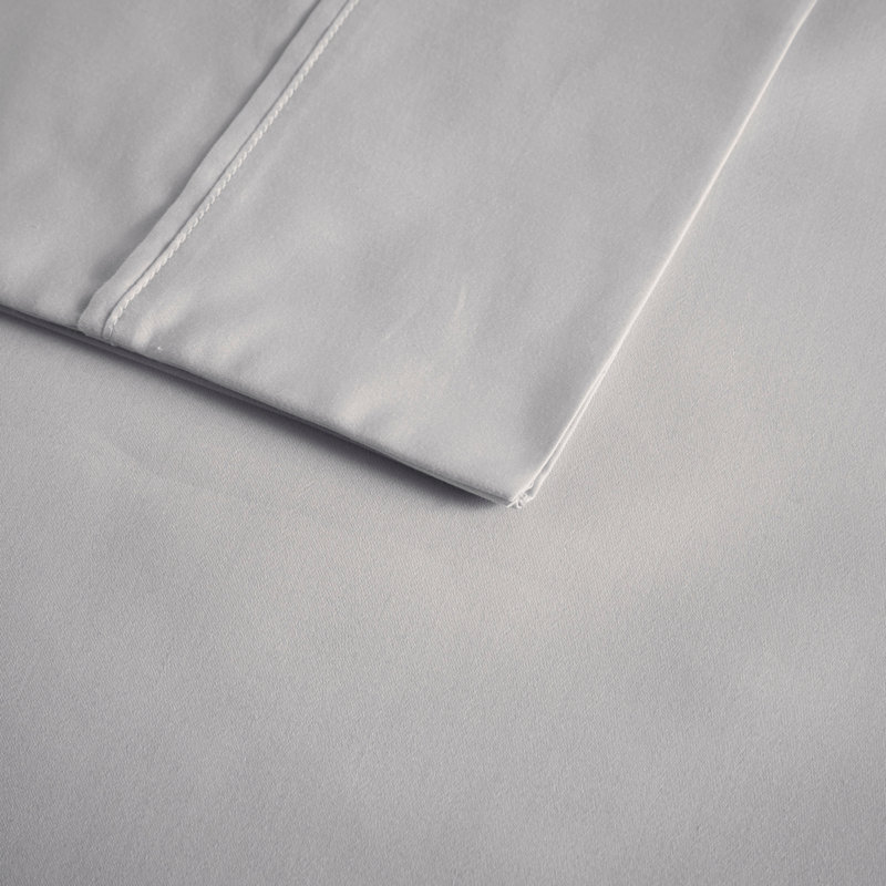 Ensemble de draps 4 pièces, Full/Double Sheet Set with 2 Pillowcases, Grey