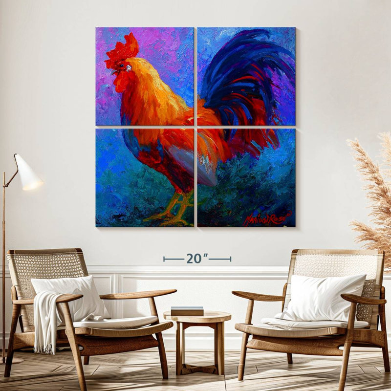 Brampt Rooster Bob, H 57 po x l 57 po