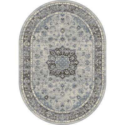 Tapis oriental argenté Attell