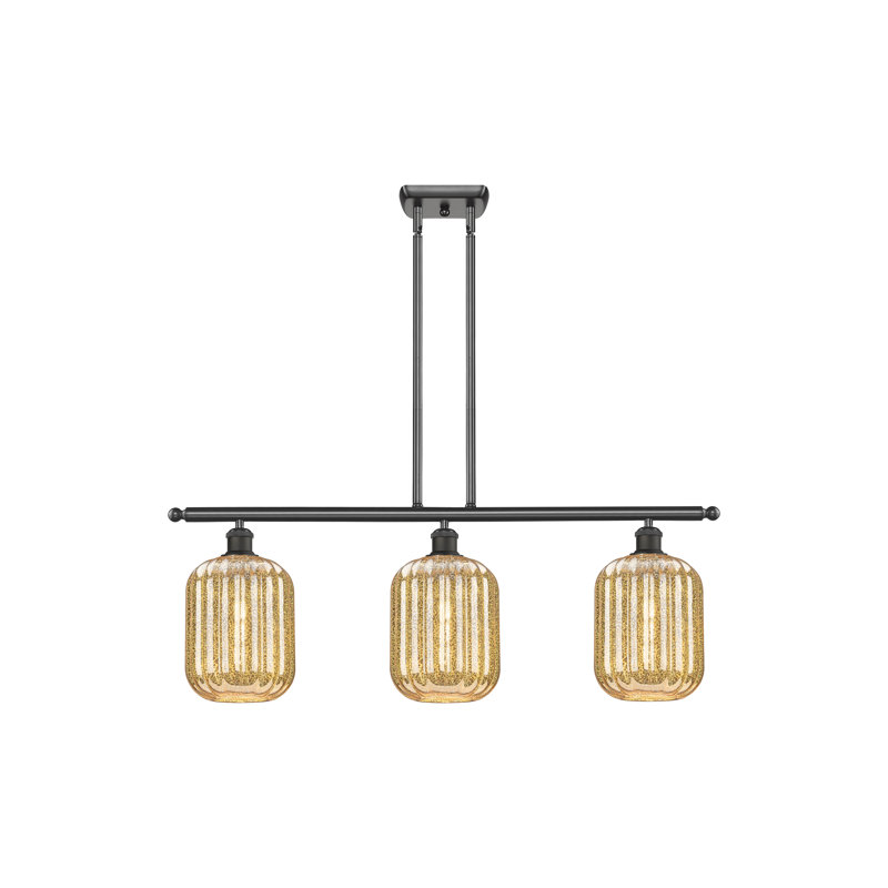 Ballston - Draves - Luminaire suspendu pour pot à 3 lumières, Mercure, Oil Rubbed Bronze