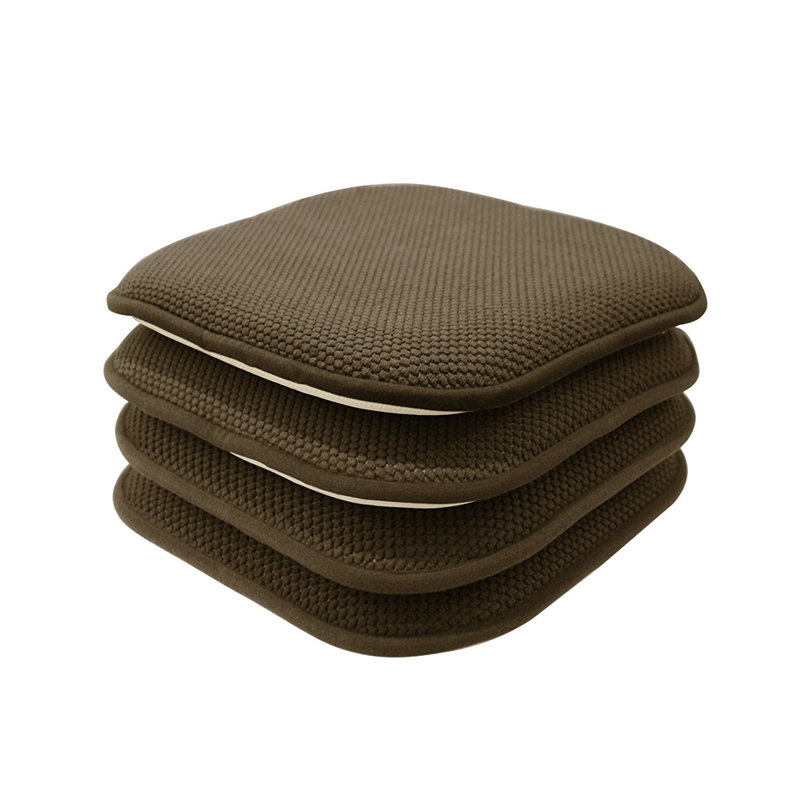 Coussin de chaise de salle à manger d'intérieur/extérieur, Brun