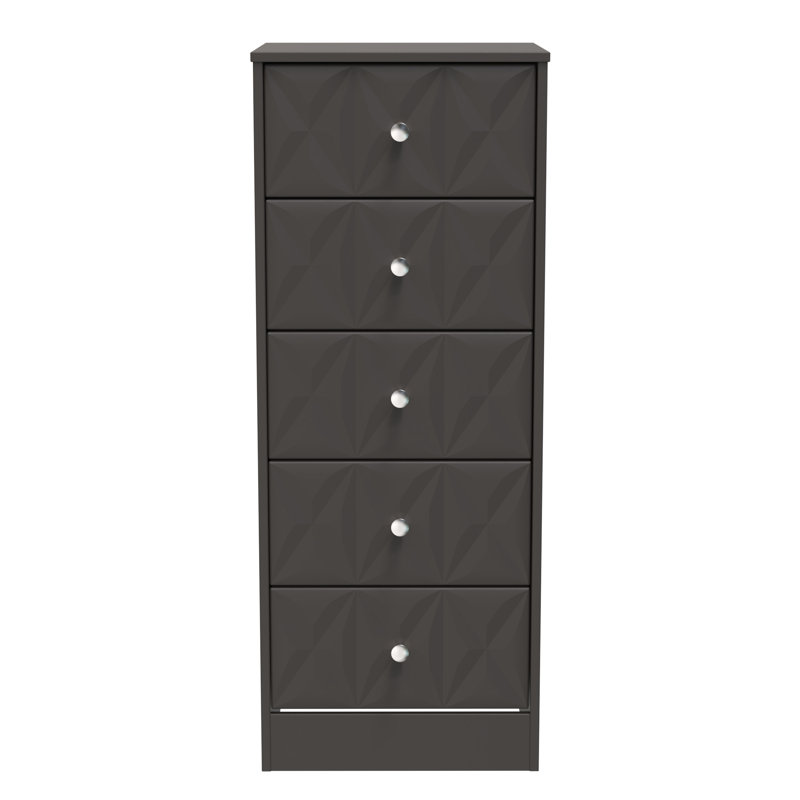San Jose Bedside Table, Graphite Black