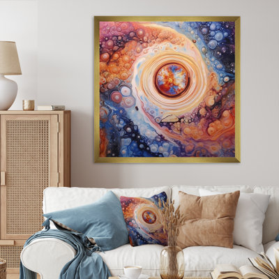 «Yellow Orange», impression galactique sur toile