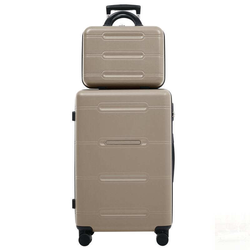 Ensemble de 6 valises légères à coque rigide avec roues pivotantes, verrouillage par mot de passe et plusieurs accessoires de voyage pour une organisation facile