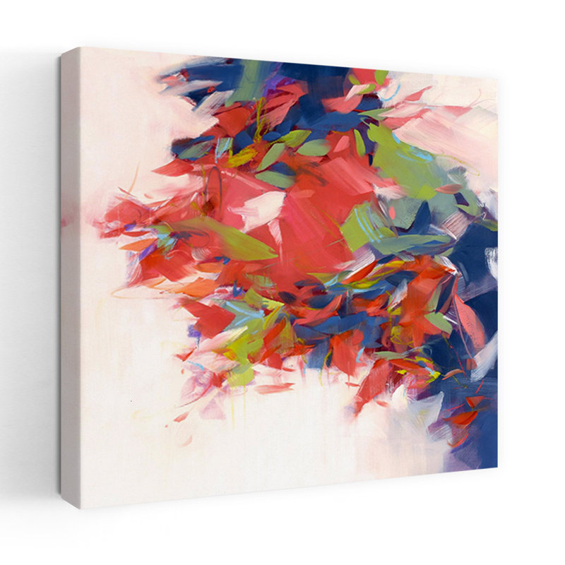 Art contemporain abstrait mûr, H 18 po x l 18 po