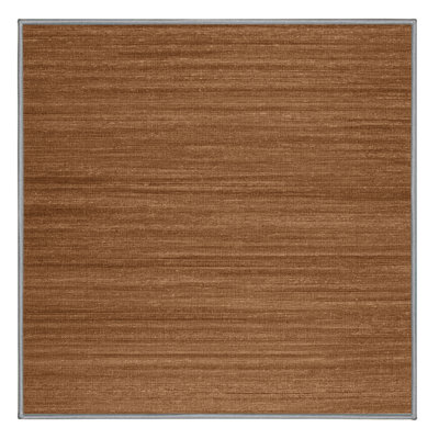 Tapis brun uni lavable à la machine