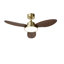 Ventilateur de plafond de 42 po avec lumière, moteur CC silencieux à débit d'air élevé, 6 vitesses de ventilation réversible, pales en ABS-151644290