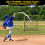 Baseball & Softball Rebounder Net — 7-Adjustable Angles, Portable 4×4.5 Ft Bounce-Back Trainer For Fly Balls, Grounders & Line Drives