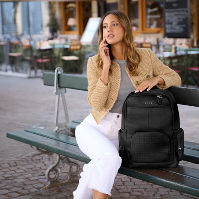 ELLE Leisure Luxe 33L Vegan Leather Backpack