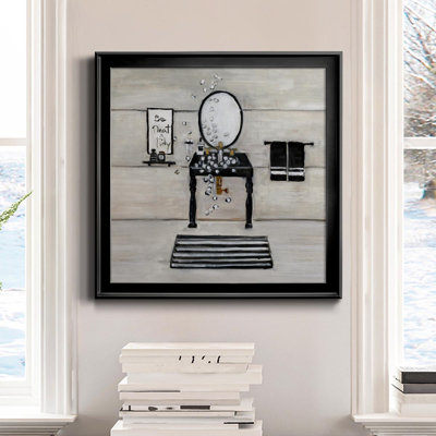" Neat And Tidy Bath " Painting Print