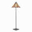 Lampe sur pied en métal et bronze