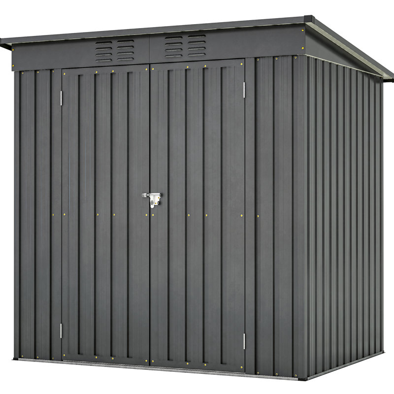 All Weather Outdoor Tool Cabinet 6X4 Ft - Black, Build 6'X4' Pet House Spacious Interior
