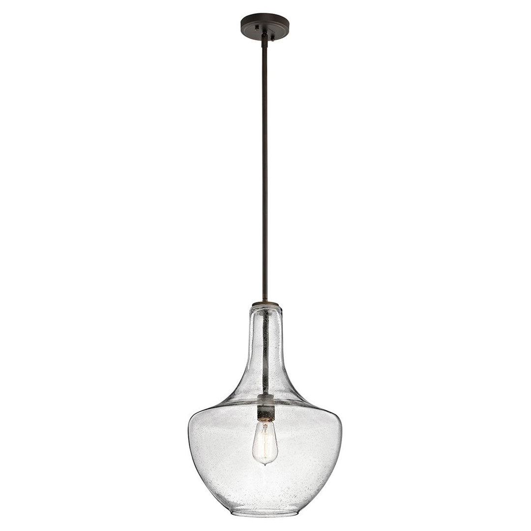 Plewak 1 - Light Chrome Teardrop Pendant