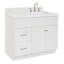 Meuble-lavabo sur pied simple 42 po avec plateau Abell-94003784