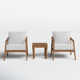 Akiva 2 - Person Patio Conversation Sets with Cushions