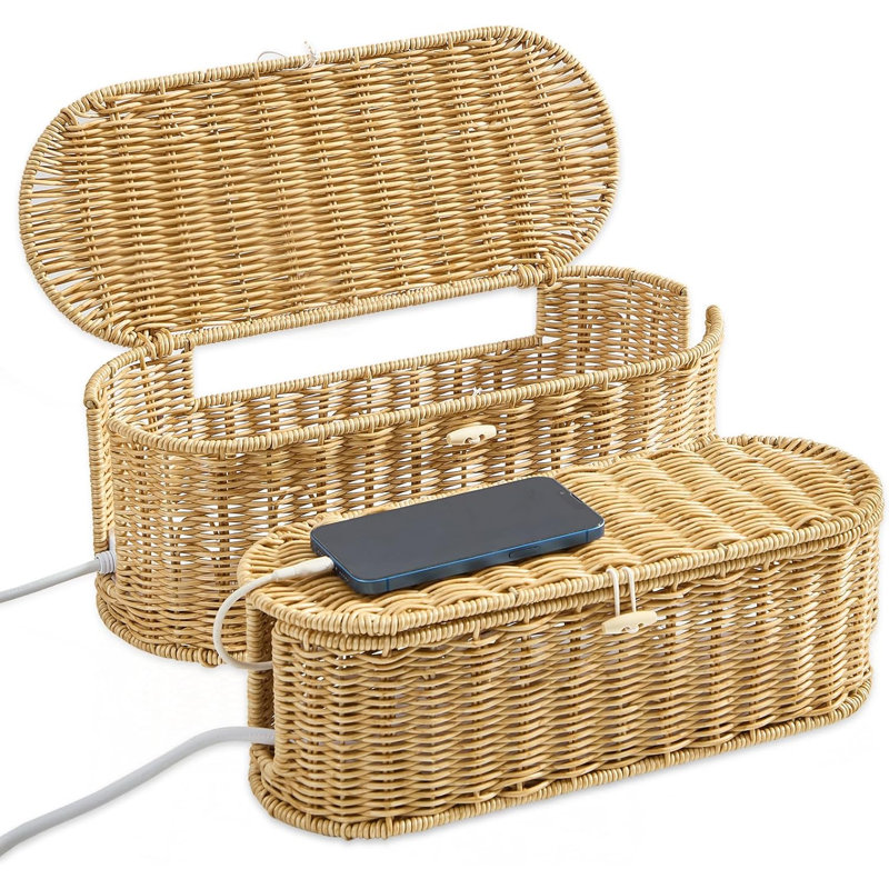 Boîte de rangement pour câbles 2 pièces