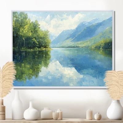 Gingola, rivière de montagne dans la vallée des États-Unis IV - montagnes, art mural sur toile