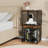 2 Compartment Storage Organizer, DIY Variable Stackable Wood And Metal Cube Shelves, Brown