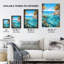 Serene Coral Reef Bay Artwork Scenic Seascape Large Wall Unframed Art Poster Print Thick Paper 18X24 Inch