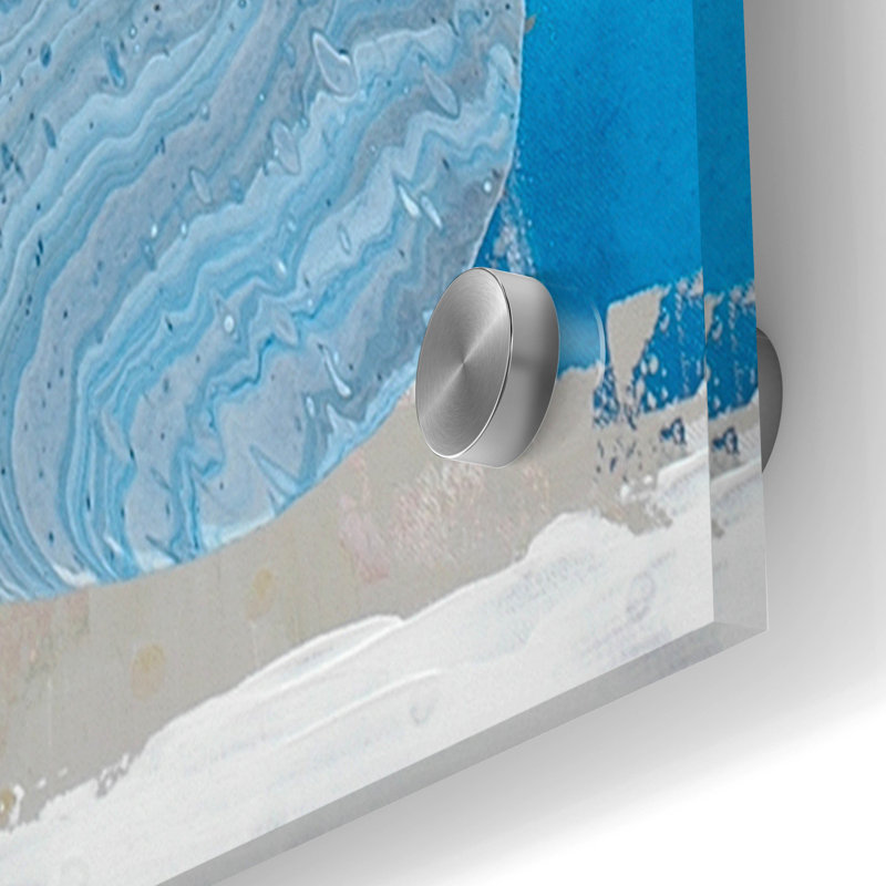 «Una's Beach» par Valerie Russell, art mural en verre acrylique, H 36 po x l 24 po x P 0,2 po