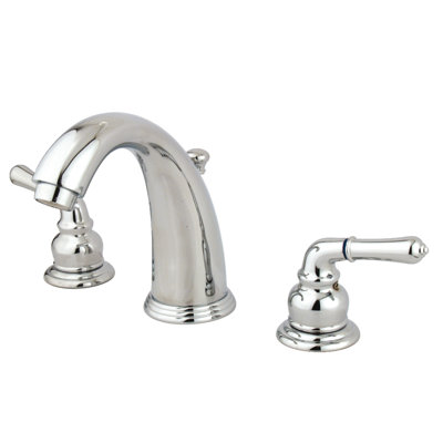 Kingston Brass Magellan Two-Handle 3-Hole Deck Mount Widespread Bathroom Faucet with Retail Pop-Up Drain