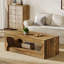 Table basse de 47 pouces en bois pour le salon